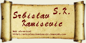 Srbislav Kamišević vizit kartica